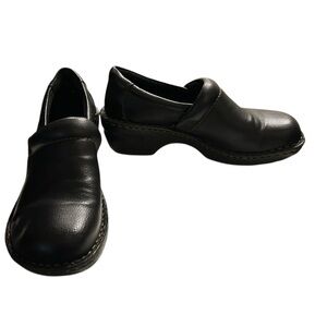 b.o.c. (Born Concept) Peggy slip-on clog in black leather Size 8M